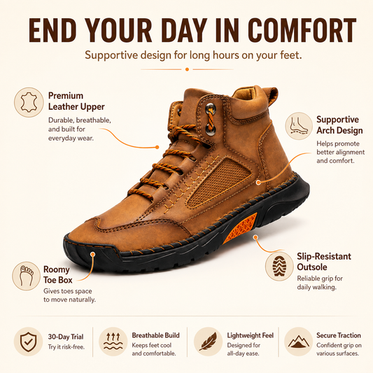 Men’s Comfort Leather Boots